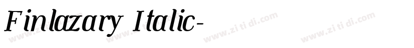 Finlazary Italic字体转换 Finlazary Italic字体转换